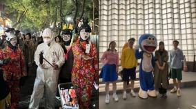 萬聖節Coser上海「哆啦A夢」哈爾濱「大白」被警帶走(圖)