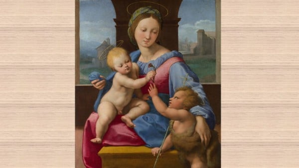 拉斐尔〈加瓦圣母〉，与孩子的圣母