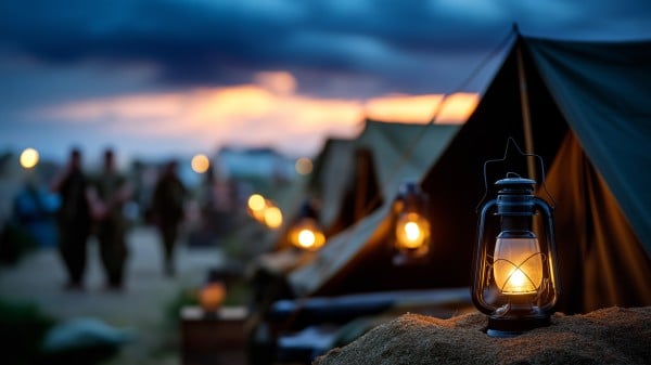 灯火 军营 露营 帐篷 1789849504