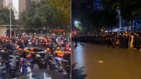 長沙抗議震撼全網評論：外賣員是一股不可忽視的反共力量(圖)