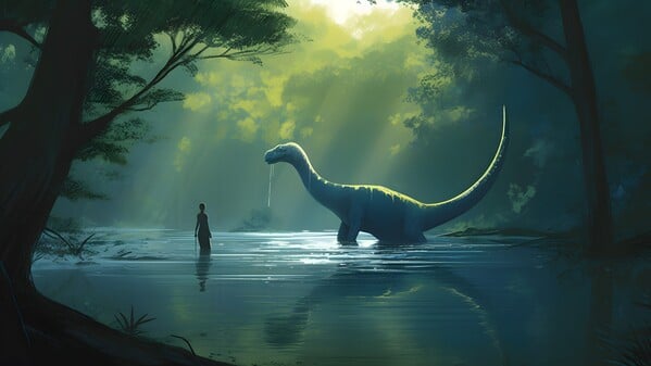 森林 丛林 湖泊 恐龙 639074794