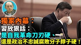 【袁红冰热点】独家内幕：习放狠话：是自我革命刀刃硬还是政治不忠诚腐败分子脖子硬(视频)