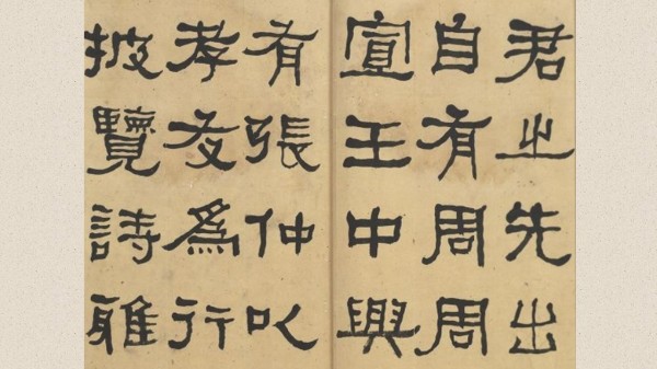 清何绍基临张迁碑 册