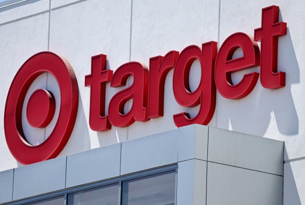 2024年8月20日：Target（塔吉特）商店的标志出现在洛杉矶的一家Target门店。