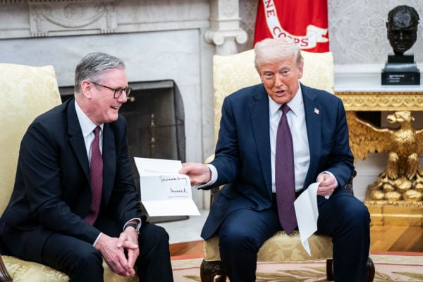 美國總統川普（Donald Trump） 英國首相施凱爾（Keir Starmer）