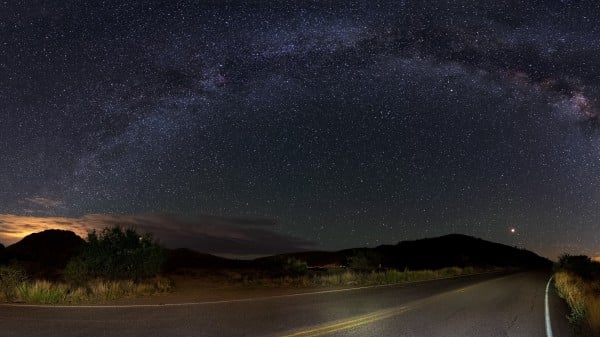 道路 夜晚 星空 沙漠 518142500