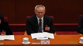 中共服軟信號劉鶴露面與美企代表團會面(圖)