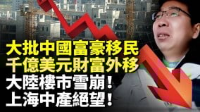大批中國富豪移民千億美元財富外移大陸樓市雪崩上海中產絕望　(視頻)