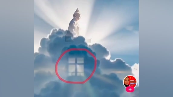 長春驚現天空異象：佛坐雲中空懸佛手天空裂縫(組圖)