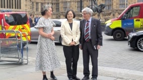 蔡英文英国国会演说吁台英民主团结(图)