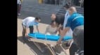 被配型或被精神病河南街頭醫院人員手銬抓人(圖)
