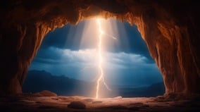 雷霆開啟神祕洞穴 鄞縣雷震的神異預兆(圖)
