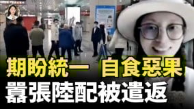 言論自由是有限制的大陸配偶盼中共統一台灣被遣返回中國(視頻)