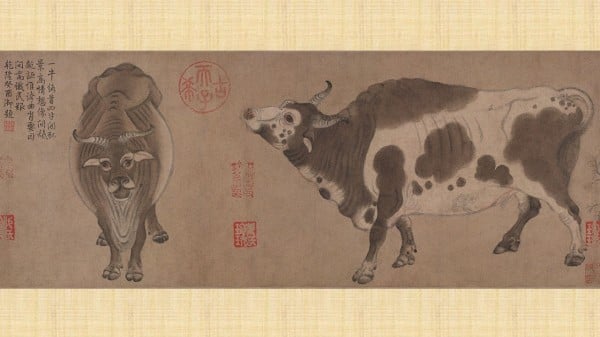 唐代韓滉《五牛圖卷》（局部）