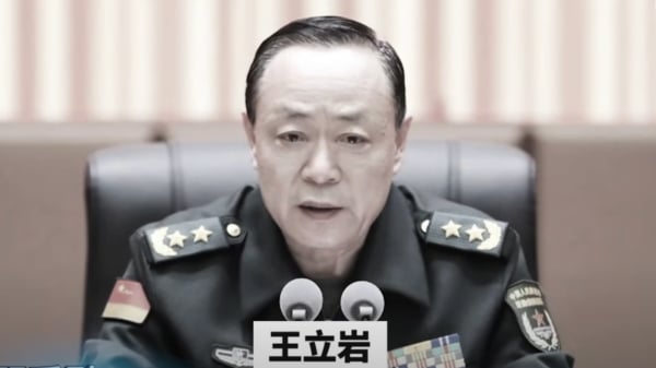 火箭军副司令王立岩。（视频截图）