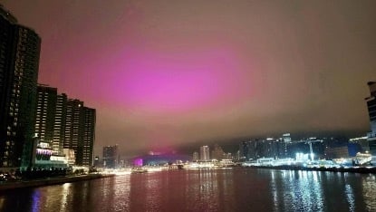 6月4日这个特别日子香港出现罕见奇观(视频)