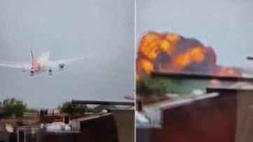 一架由印度阿默達巴德飛往倫敦客機，12日下午剛起飛後失事墜毀，現場濃煙密布，機上242人生死未卜