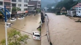 台风“蝴蝶”影响广西遭灾5死广东多地街道成河(图)