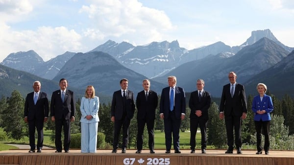 G7决议对抗中共稀土霸权川普提前离席拒谴俄(图)