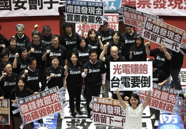 特别条例11日三读通过，蓝绿立委各表立场。（图片来源：中央社）
