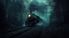 幽靈列車在烏克蘭波爾塔瓦地區穿梭著(圖)