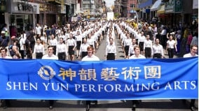 法轮功7・20纽约反迫害大游行神韵艺术家亮相(组图)