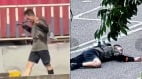 东莞男子手持长刀和疑似炸弹传大街维权被击毙(图)