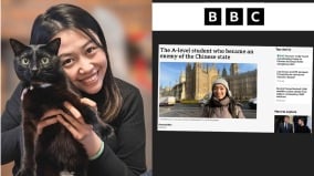 英跨境镇压报告：被通缉港人张晞晴呼吁制裁镇压者(图)