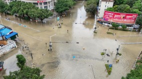 河南洪水1遊客失聯樹倒砸死1人湖北內澇2人觸電身亡(圖)
