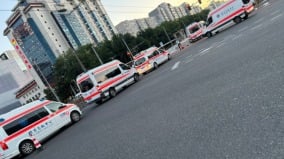 北京戒备森严传大量救护车驶向天安门方向(图)