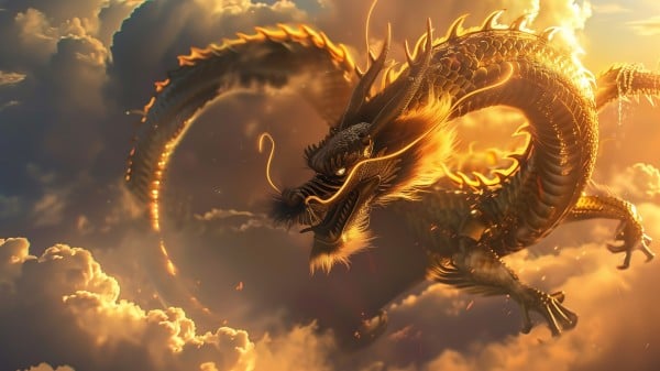 三龙飞天北京天空出现仙人渡劫御剑飞行(视频)