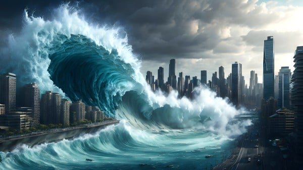 恐怖地震与30米大海啸爆发预言家警告末日大灾(视频)