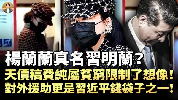 杨兰兰真名习明兰天价稿费纯属贫穷限制了想像对外援助更是习近平钱袋子之一外联部长被抓谁在下一局大棋(视频)