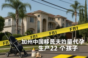 震驚美國事件加州中國移民夫婦批量代孕生產22個孩子(图)