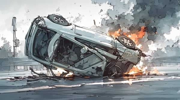 車禍 翻了 著火(16:9)