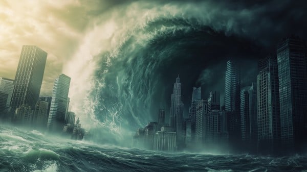 海嘯 海浪 城市 災難 1346221234
