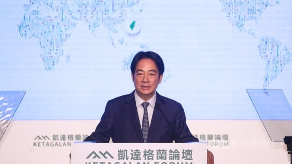 賴清德總統出席「凱達格蘭論壇」開幕式並以英文發表演說。