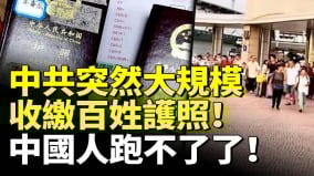 中共突然大规模收缴百姓护照中国人刚从国外旅游回来护照马上上交(视频)