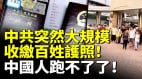 中共突然大規模收繳百姓護照中國人剛從國外旅游回來護照馬上上交(視頻)