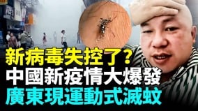 新病毒恐變異疫情失控全中國大爆發；病毒迅速蔓延多省市；廣東再現運動式滅蚊(視頻)