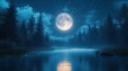 无人森林湖畔传来的夜曲(图)