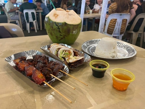 菲律賓 馬尼拉 夜市 美食 椰子 烤肉