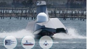 無人船新藍海台船軍用無人船奮進魔鬼魚亮相(視頻)