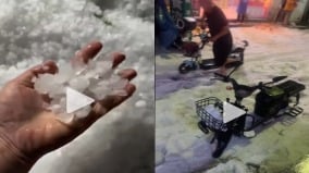 北京降冰雹密密麻麻大如乒乓球冲上热搜(图)