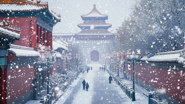 紫禁城外九月现“雪海异象”中共最后时刻已到(视频)