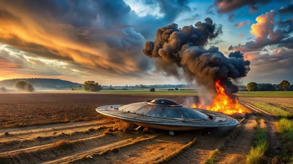 UFO 飞碟 不明飞行物  坠毁 1337246762