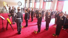 赖清德总统：台湾不拿枪杆子纪念和平(图)