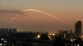 北京天空出現「火箭雲」中國異象頻現引猜測(圖)