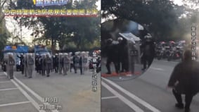 中共已準備好四川特警演練含「開槍射擊抗議者」(圖)