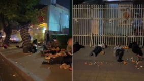 逃離電詐園大批中國人躺在中共駐柬大使館外過夜求救(圖)